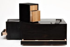 Damien Wright, Pama, ancient red gum, Japanese oak and celery top pine, 1000 x 500 x 400mm