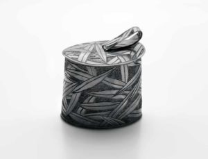 Julie Blyfield, Quandong container, oxidised sterling silver, wax, 2015