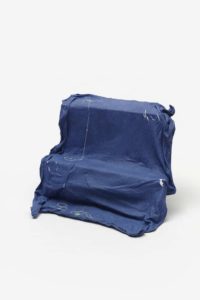 Varuni Kanagasundaram, Homeland of the 'In-Betweens' , porcelain slip, fabric, thread, stain, glaze, 30  x 30 x 14cm photo: Jeremy Dillon, made in Melbourne