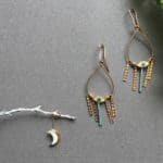 Angana Nanavaty, || Third Eye ||| is Awaken and ||| Waxing Moon ||| is Progress, 14k gold and glass enamel