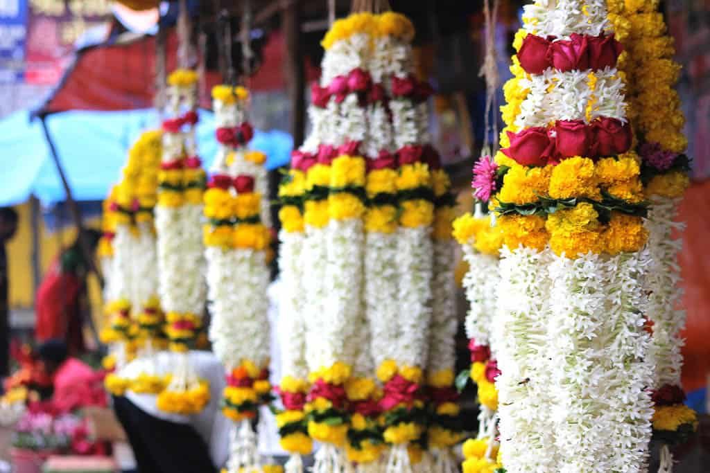 threshold paper flower garland